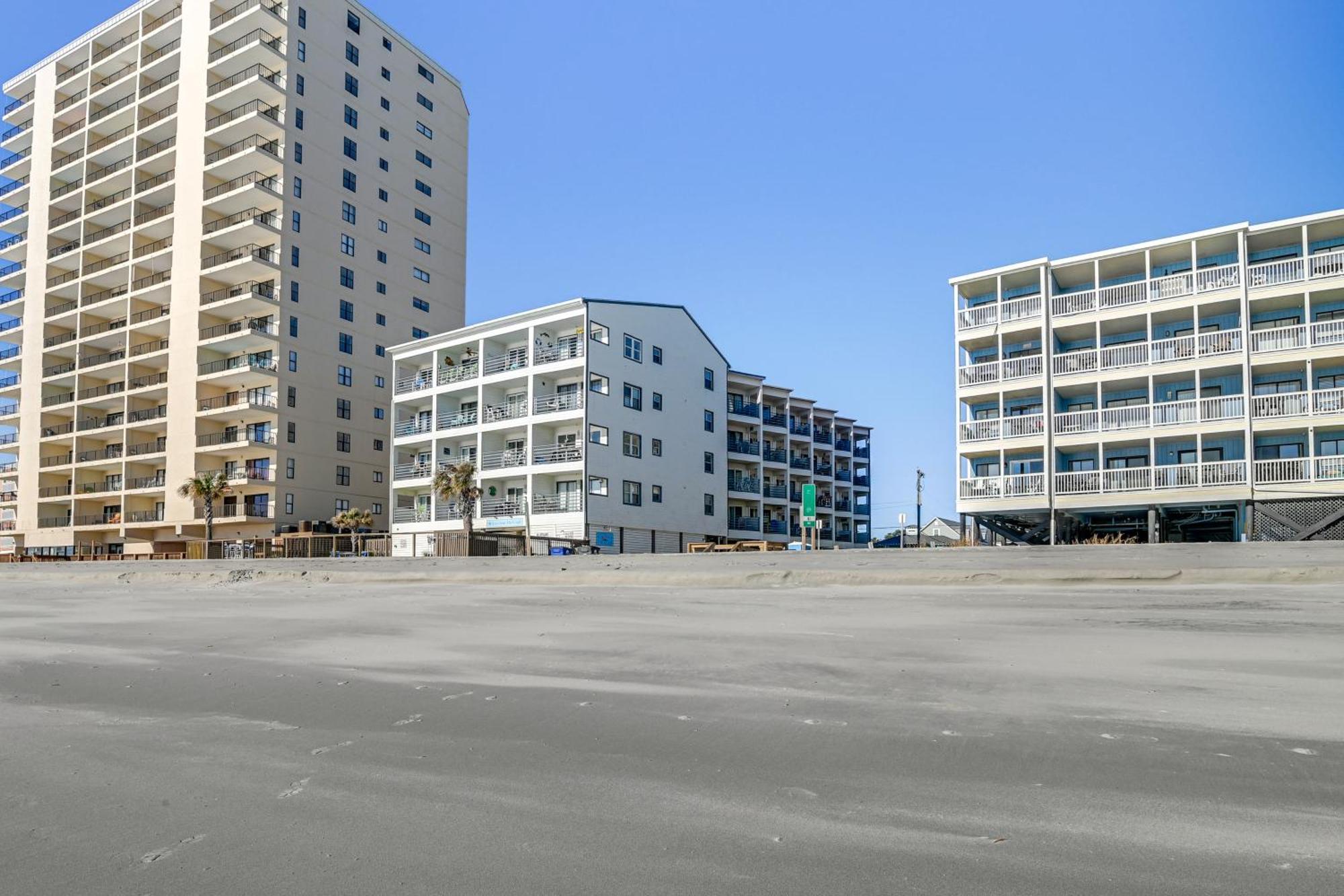 Cozy Beachfront Condo With Wifi, Views And Pool Access شاطئ ميرتل المظهر الخارجي الصورة