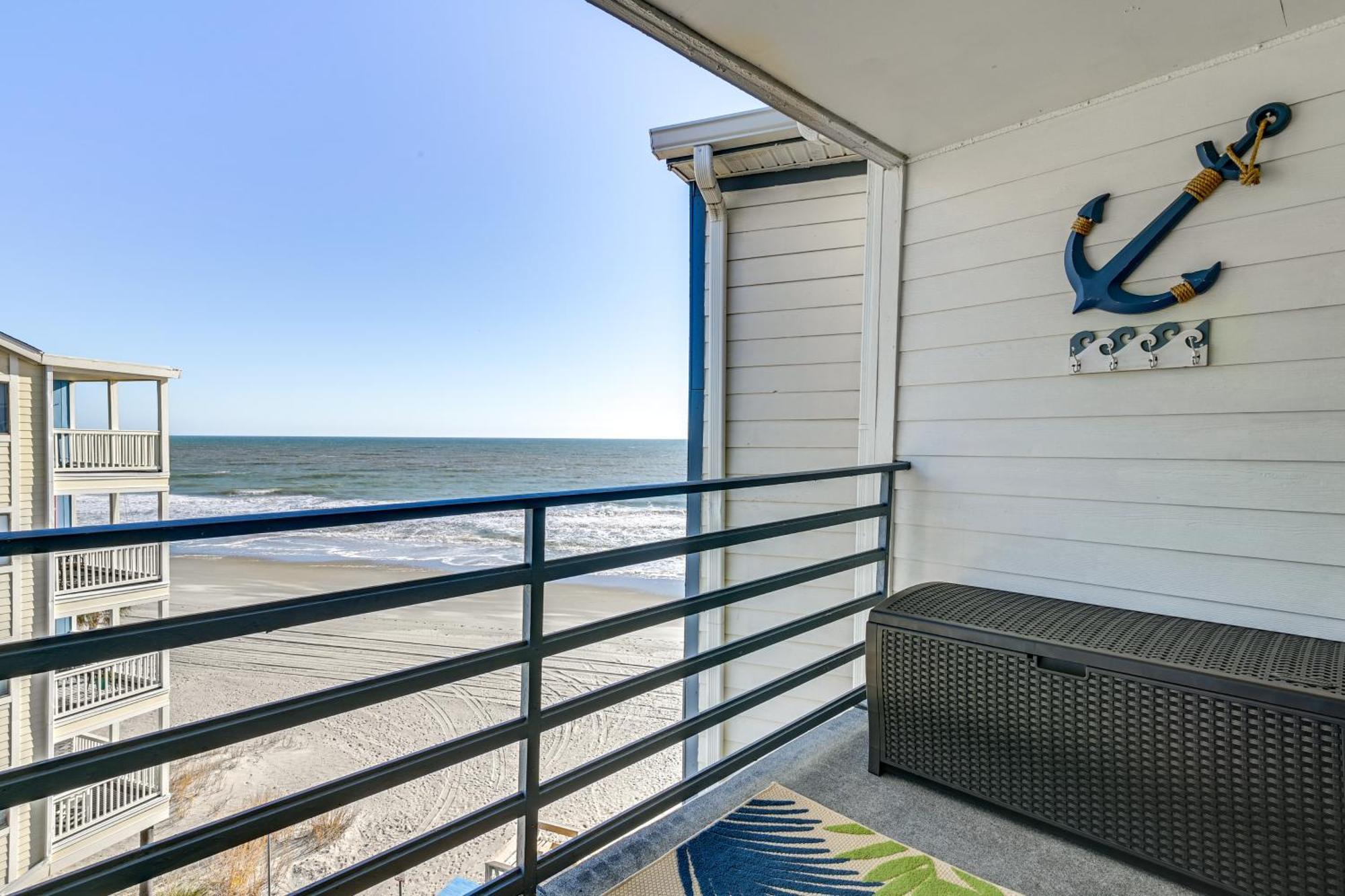 Cozy Beachfront Condo With Wifi, Views And Pool Access شاطئ ميرتل المظهر الخارجي الصورة